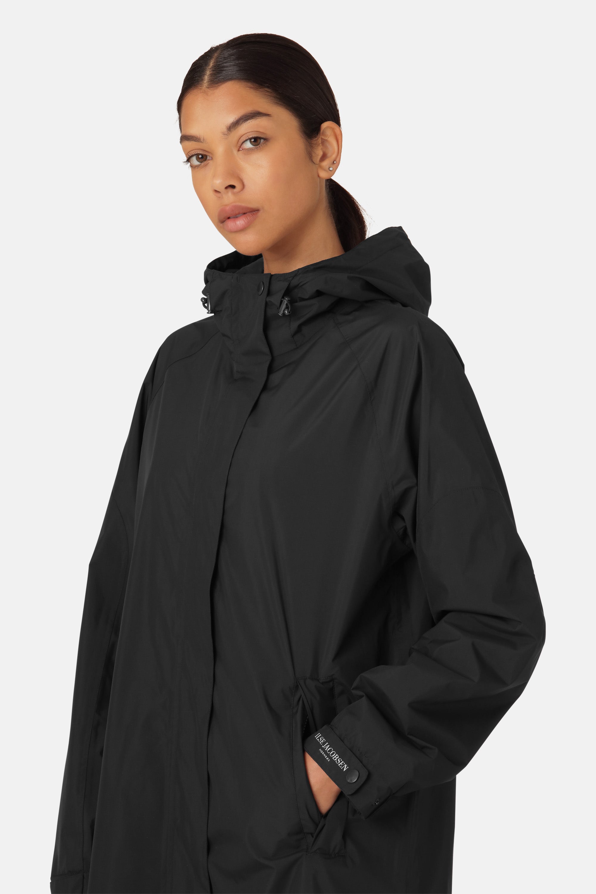 Ilse Jacobsen Hornbæk Rain Regenmantel Raincoat 001 Black